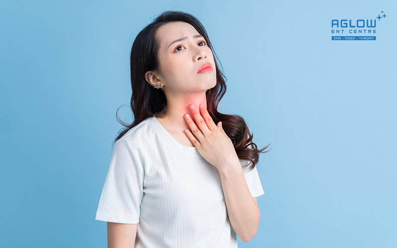 A patient recovering from tonsil removal surgery